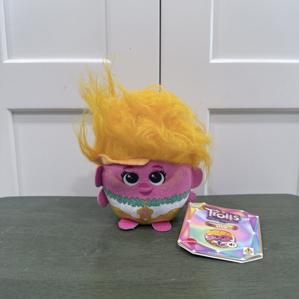 New Dreamworks Trolls Hairmony Mixers Viva Gold Plush Toy